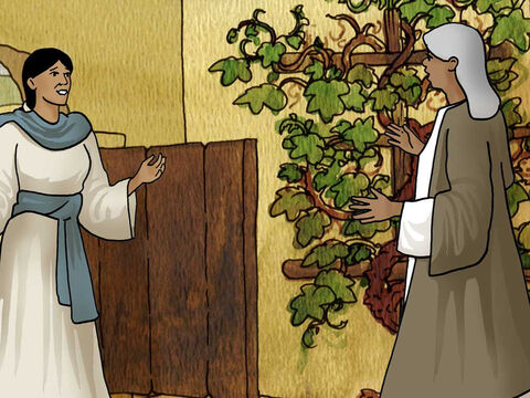“Elle s'écria d'une voix forte: ‘Tu es bénie parmi les femmes et l'enfant que tu portes est béni. Comment m'est-il accordé que la mère de mon Seigneur vienne vers moi?’” Luc 1:42-43 (LSG21) – Numéro de diapositive 10